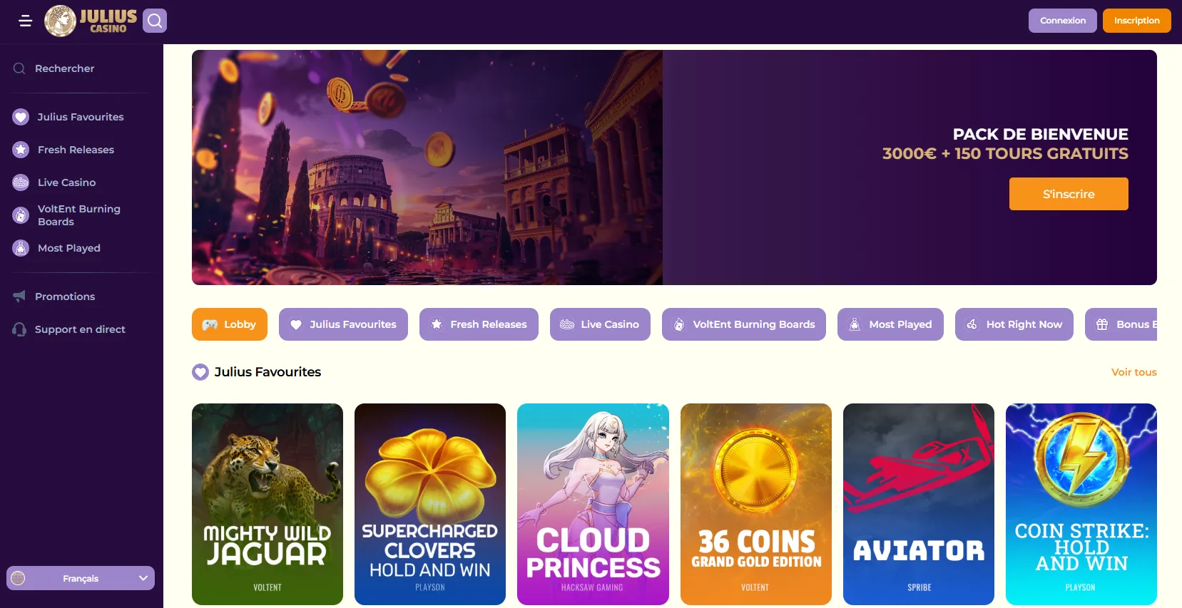 Casino en Ligne France : Jeux 